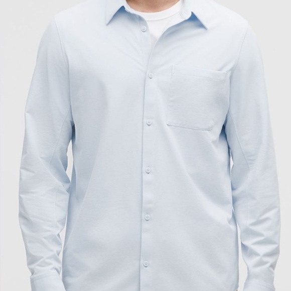 Lululemon Commission Long Sleeve Dress Shirt 
NWT - Large 
Color - Windmill - Picture 1 of 3